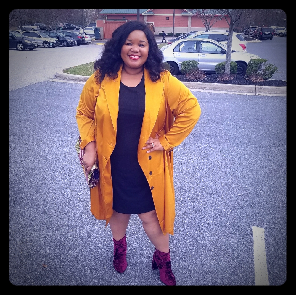 Gold trench jacket / dress